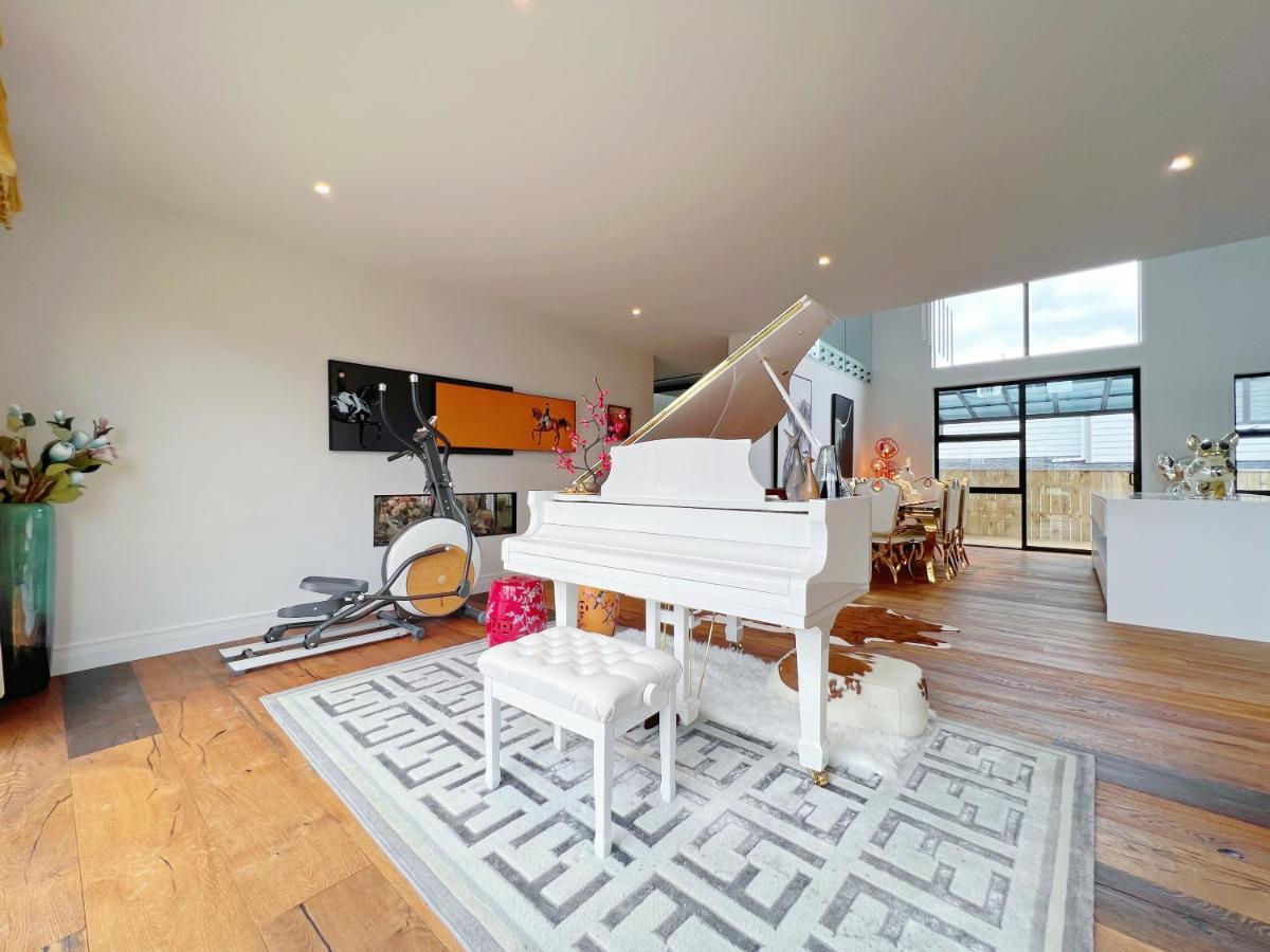 奥克兰Elegant Beach House In Long Bay别墅 外观 照片